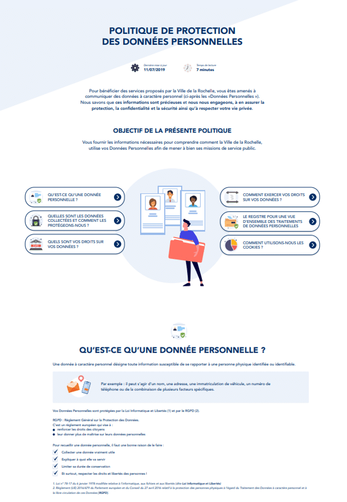 Exemple de Legal Design : Legal Design : mention RGPD après prestation Legal Design